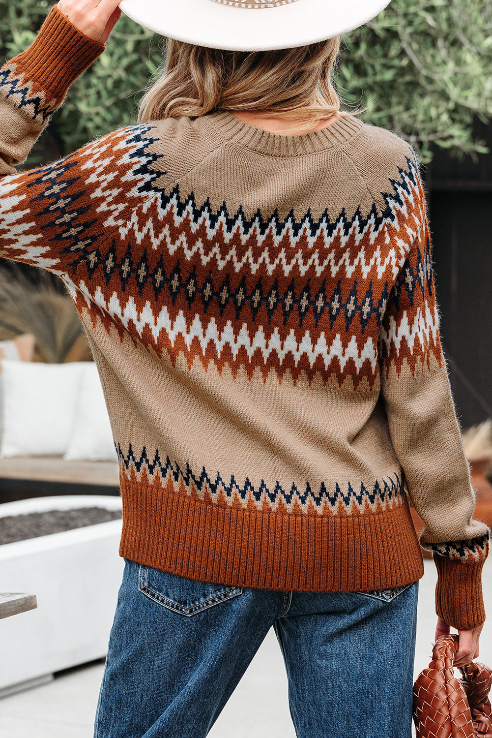 colorblock sweater