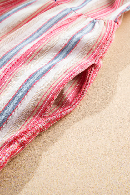 stripe plus size dress