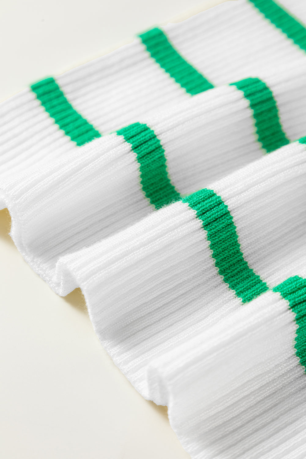 green and white striped sweater