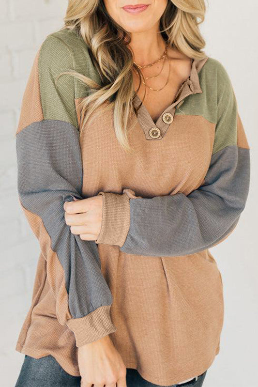 color block sweatshirt