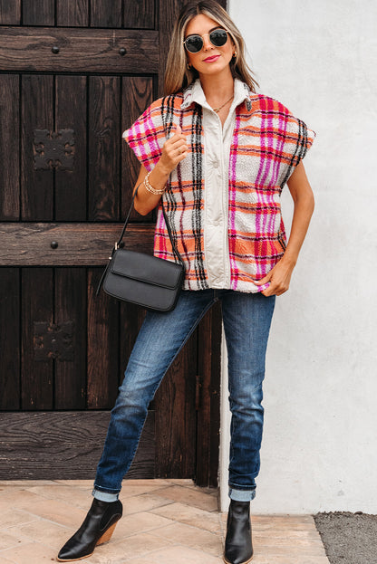 plaid jacket vest