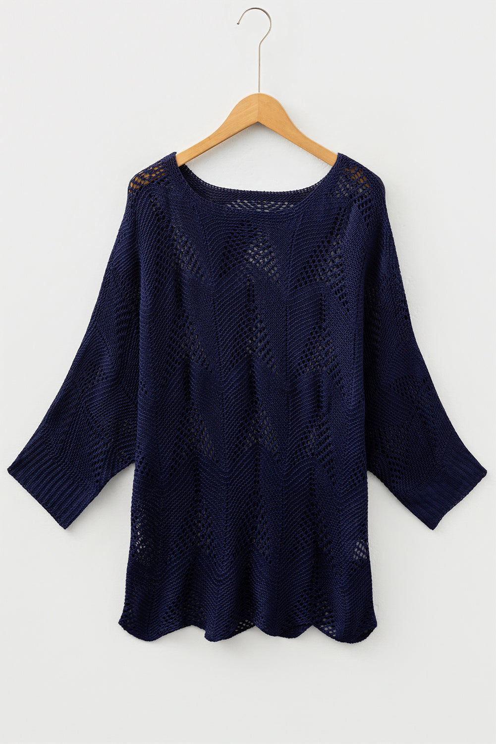 hollow out knit sweater