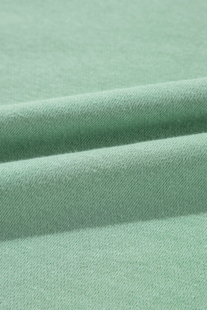 Moonlight Jade Rainbow Striped Sleeve Crew Neck Loose Sweatshirt