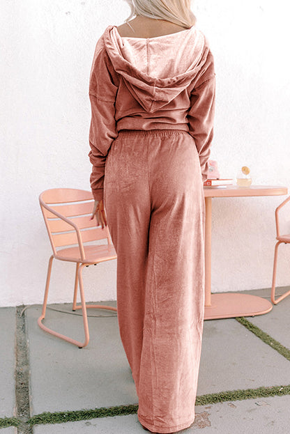 velvet pants set