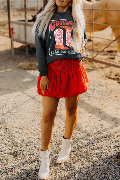 grey graphic sweatshirt