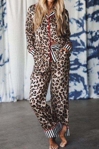 leopard pajama set