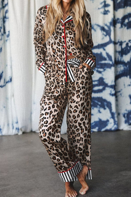 leopard pajama set