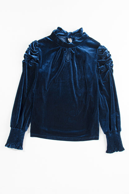 womens velvet blouse