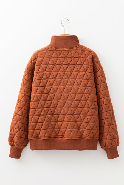 quilted sweatshirt
