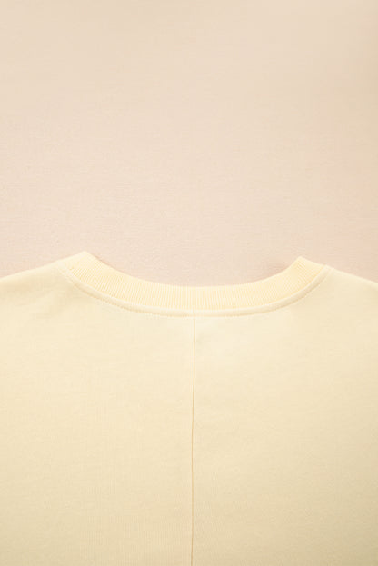 2 in 1 patchwork sweatshirt