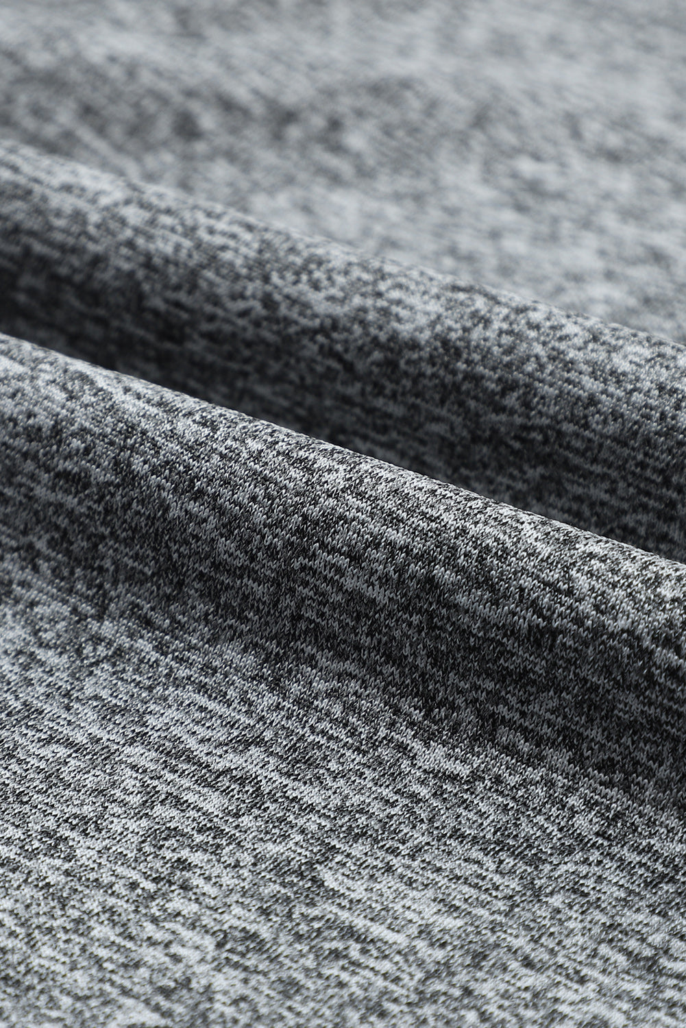 Gray Drawstring Elastic Waistband Pocketed Joggers