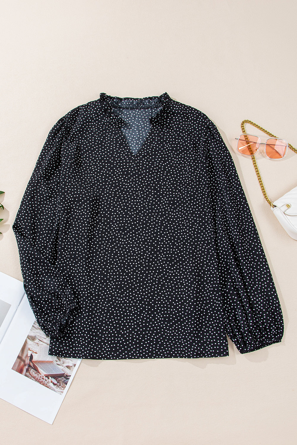 plus size spotty top