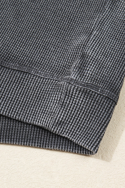 waffle long sleeve top