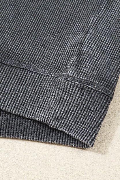 waffle long sleeve top