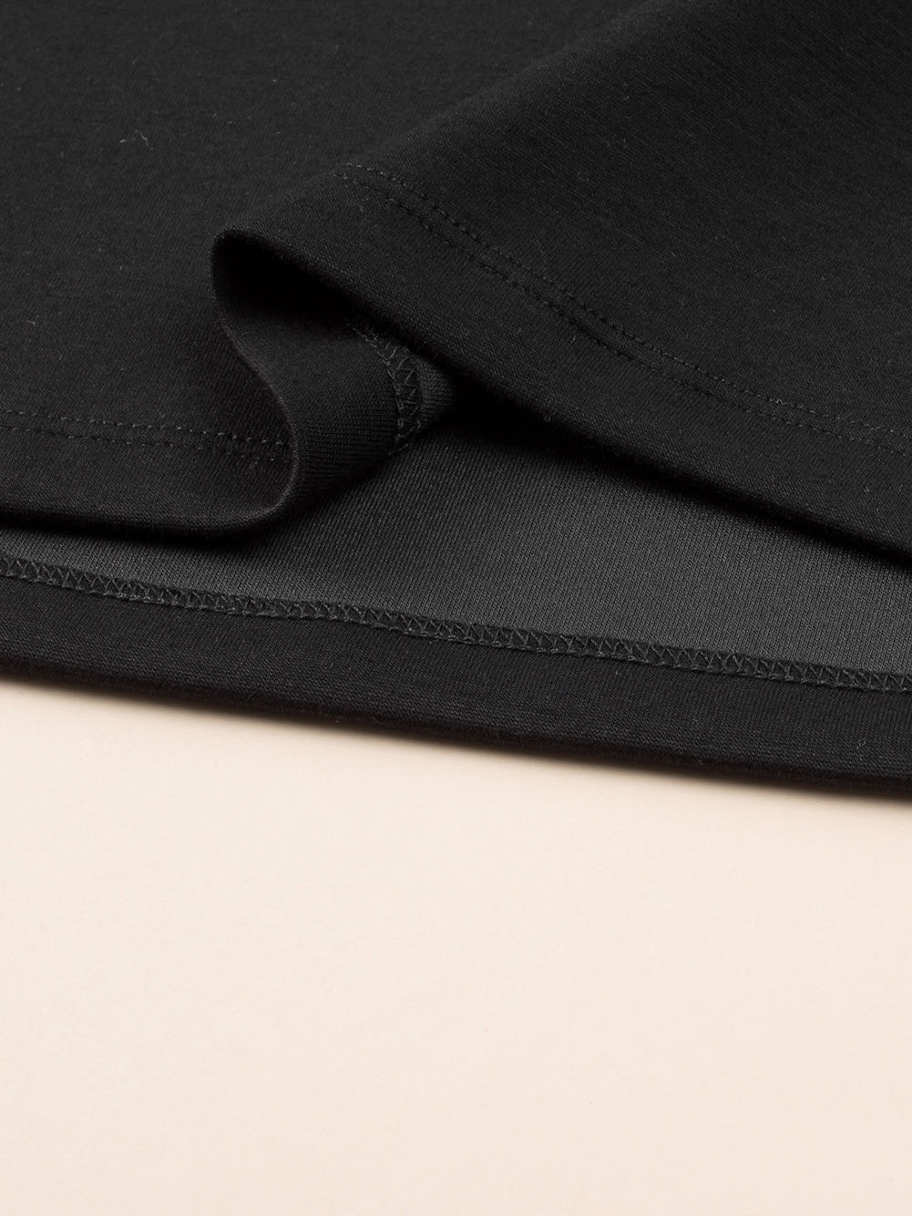 Black Studded Cap Sleeve Plus Size T-shirt Dress