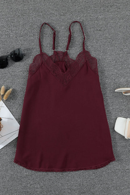 Lace Racerback Tank Top for Romantic Dates and Club Nights
