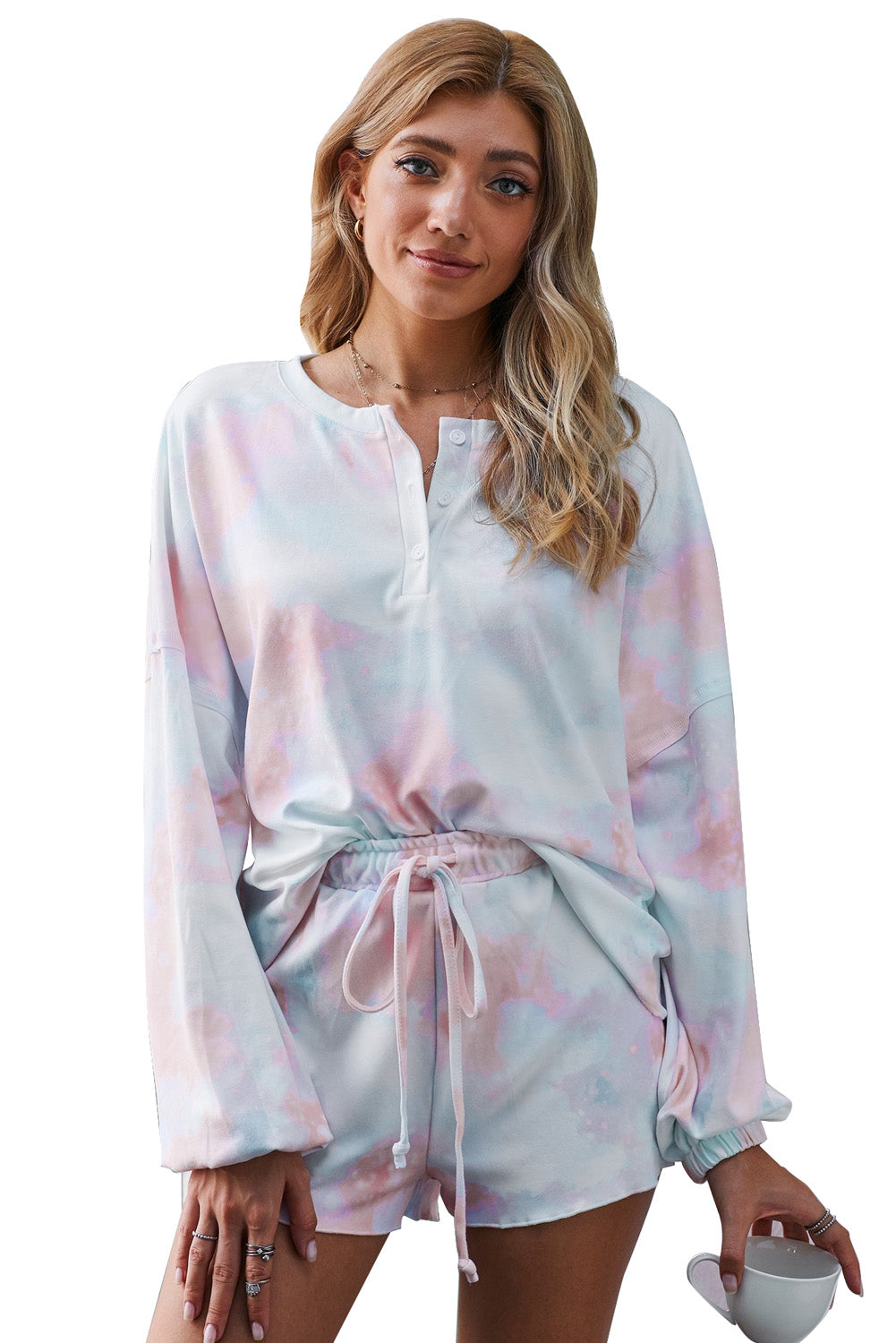 Floral Print Layered Sleeve Mini Dress