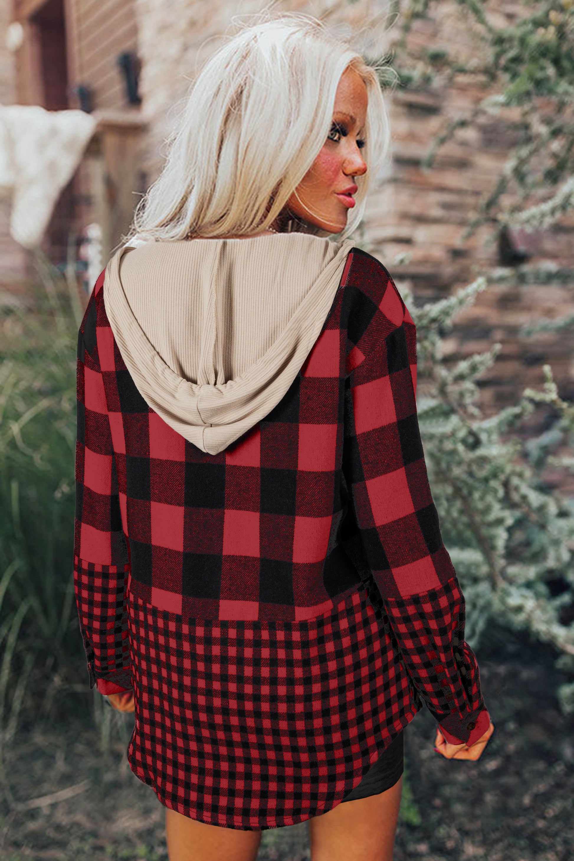 womens plaid shacket