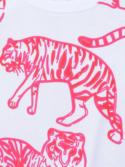 Fierce Pink Leopard Print Sweater