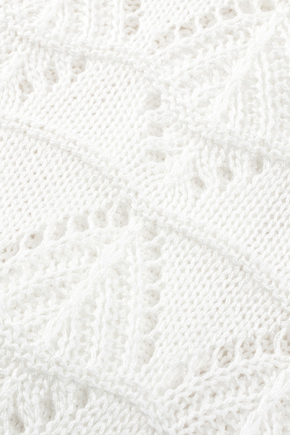white crochet cardigan
