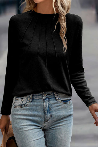 black long sleeve top