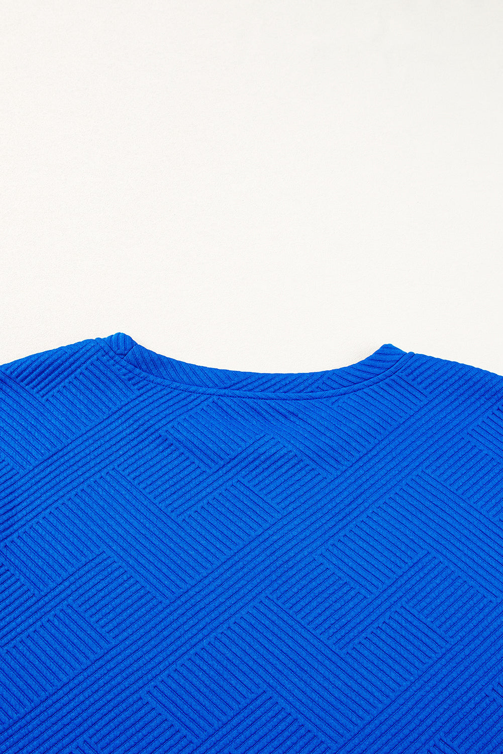 Stylish Dark Blue Textured Plus Size Lounge Set