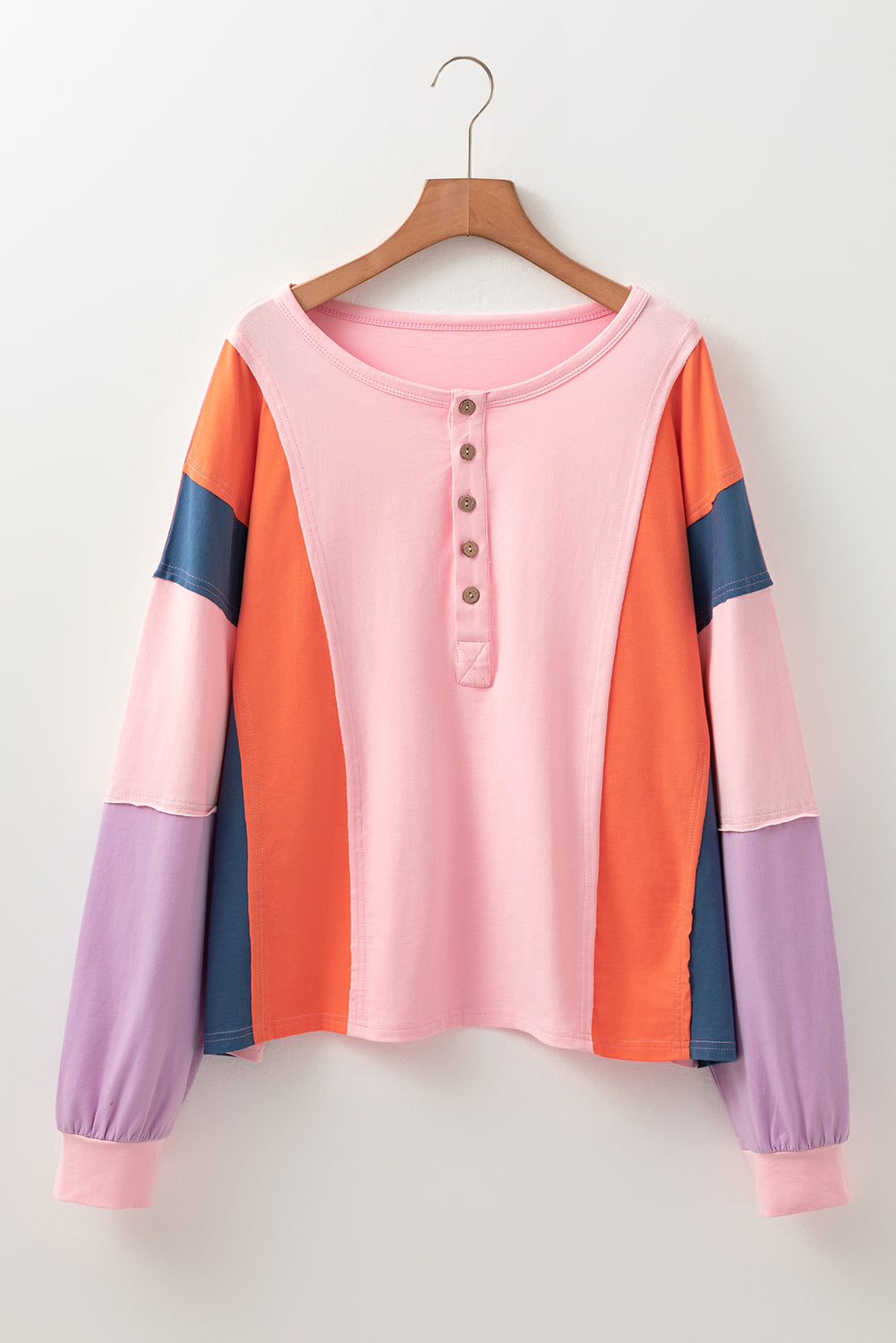 long sleeve henley top