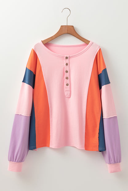 long sleeve henley top