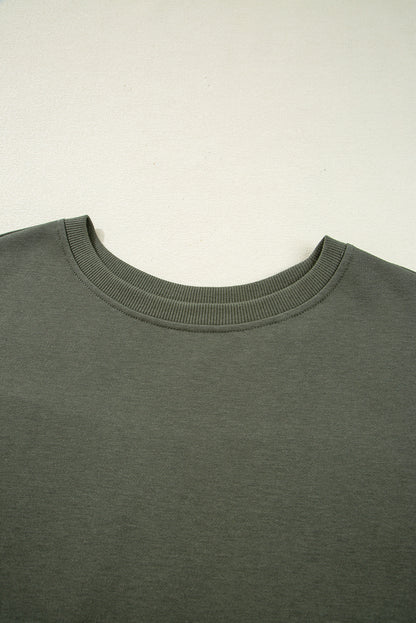 plaid patchwork sweatshirt