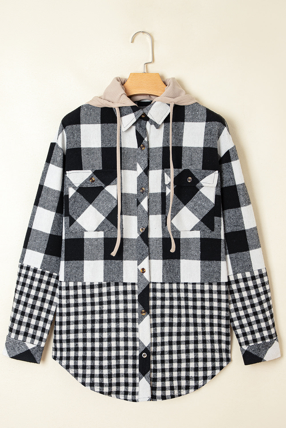 black plaid shacket
