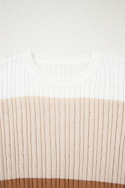 colorblock sweater
