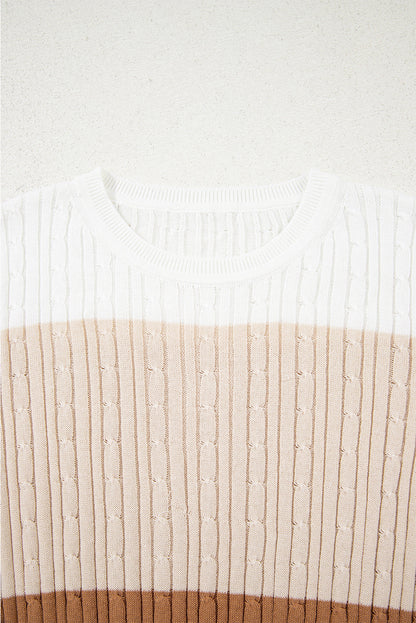 colorblock sweater