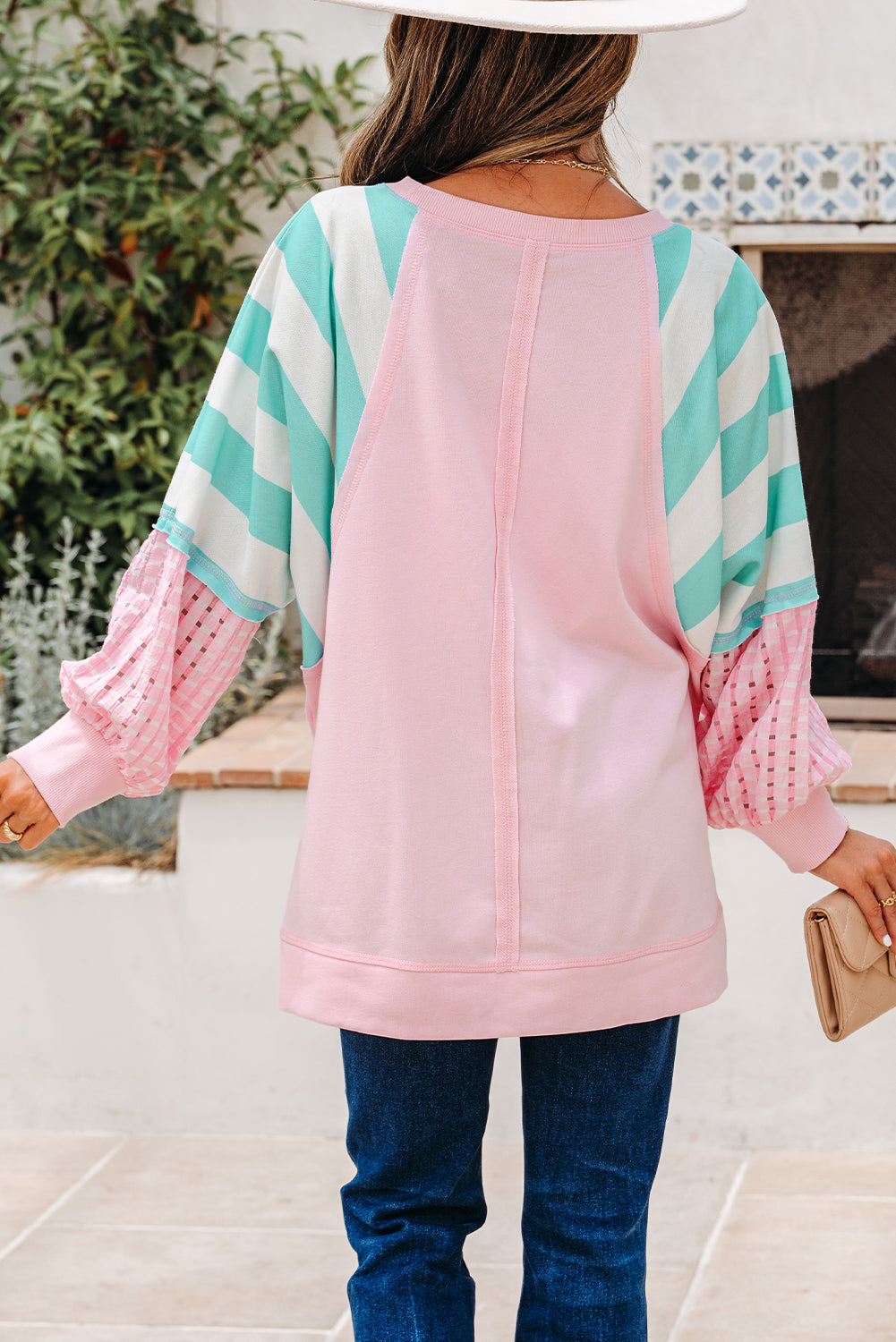 striped pullover top