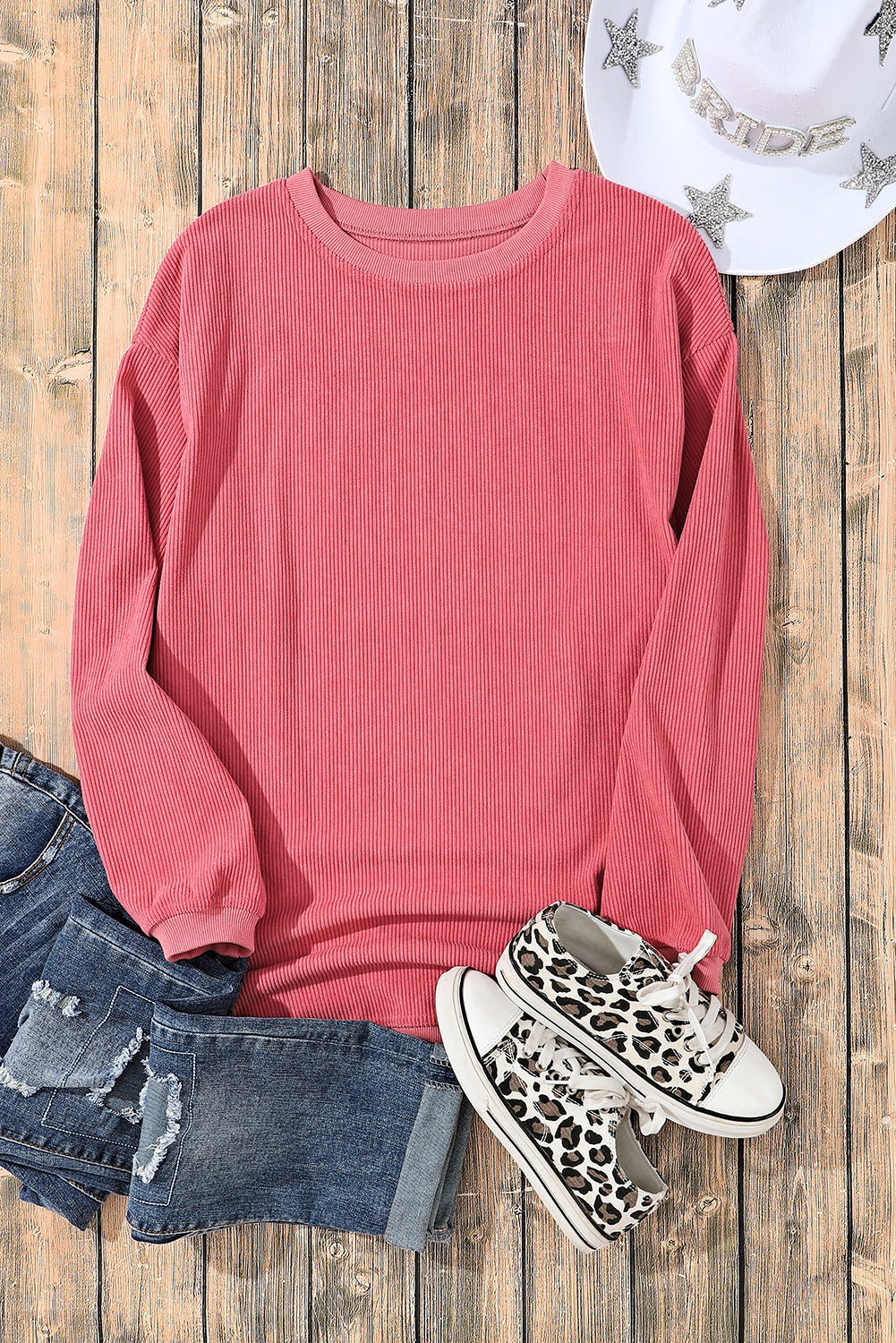 womens crew neck sweatshirt
