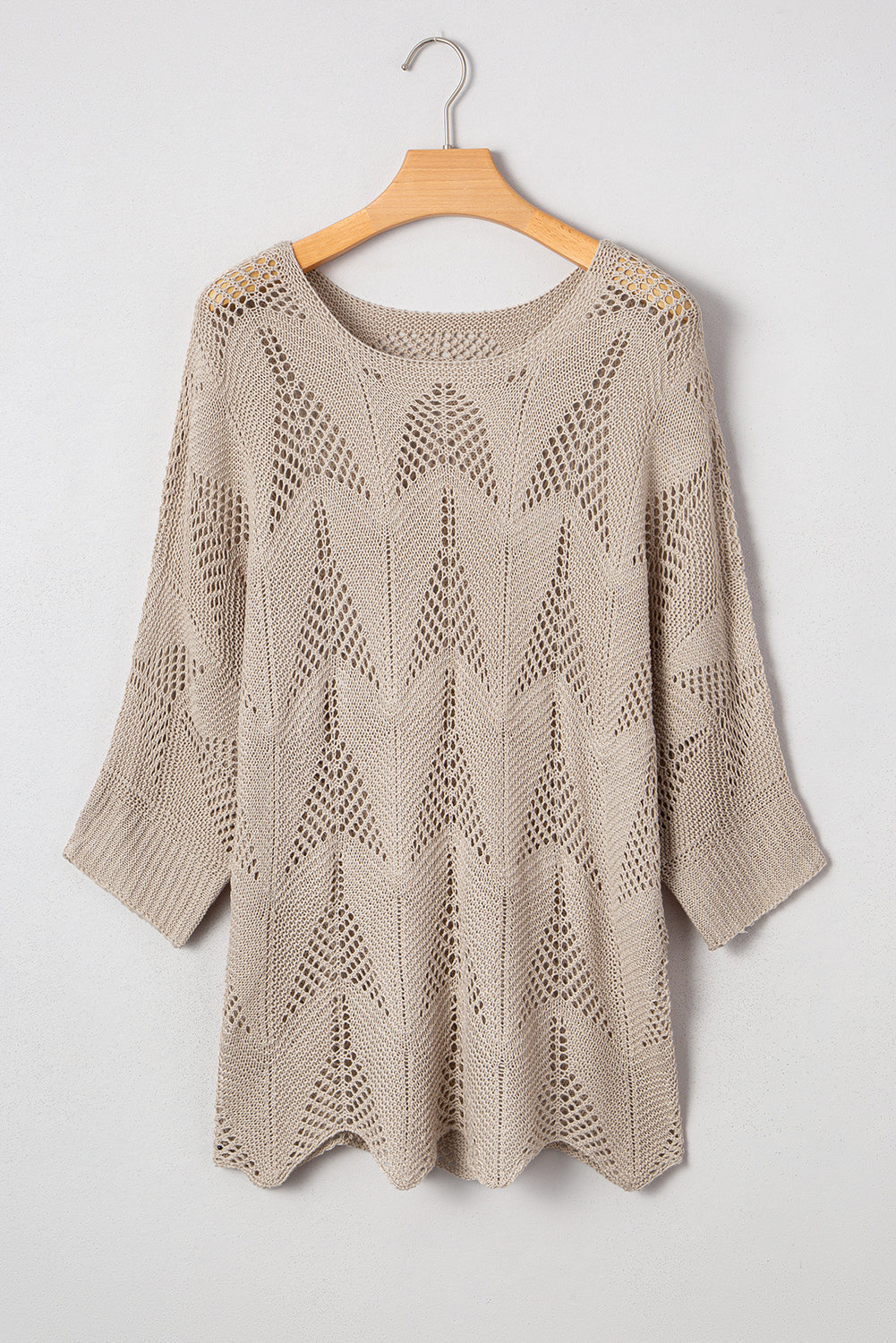 crochet hollow out sweater
