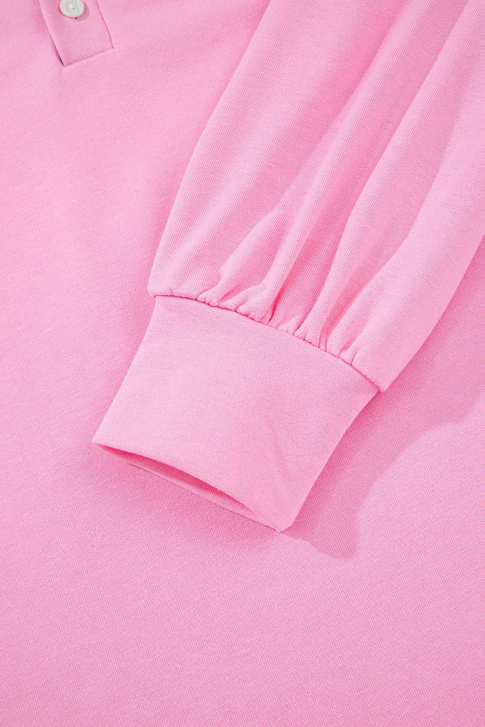 button collar sweatshirt