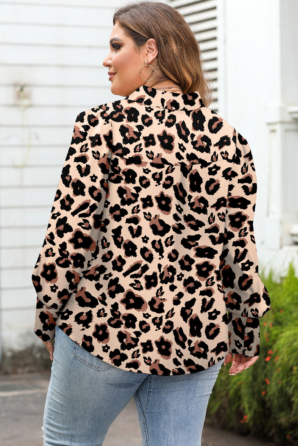 leopard plus size shirt