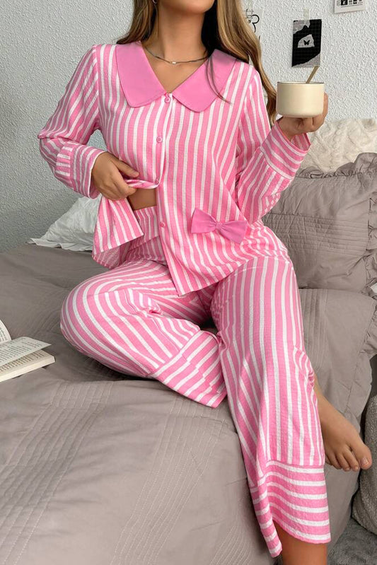 striped pajama set