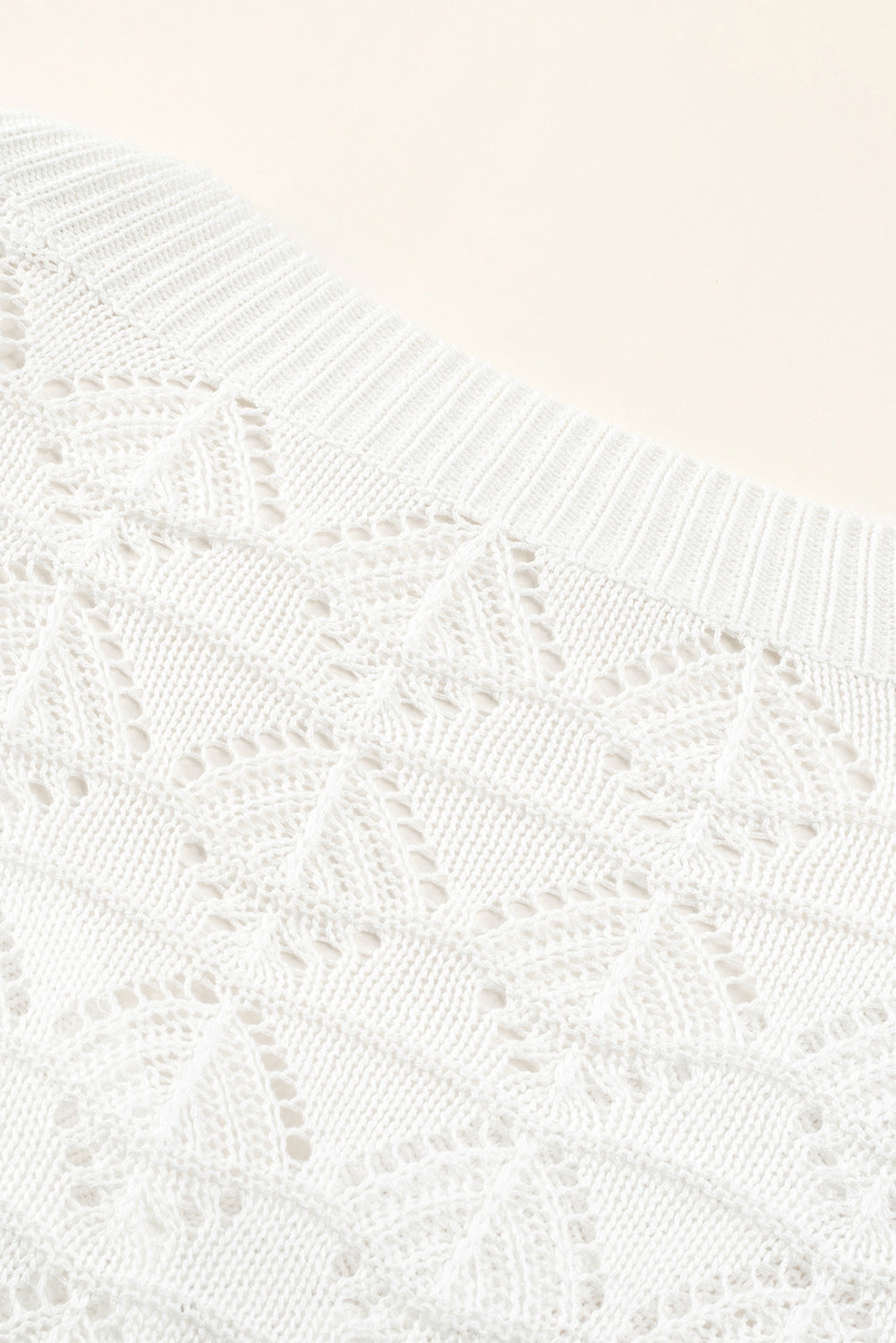 white crochet cardigan