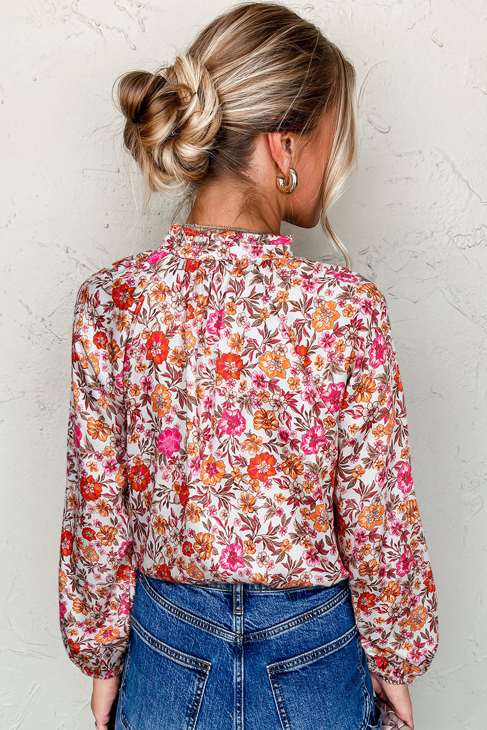 womens floral blouse