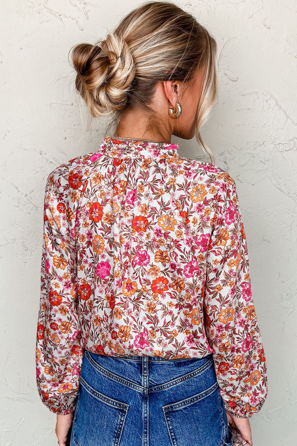 womens floral blouse