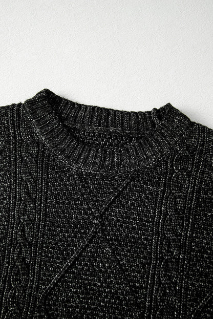 black knit dress