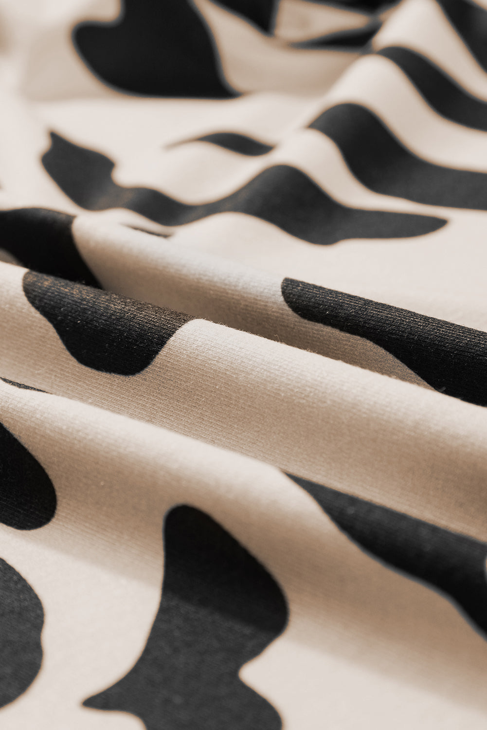 Taupe Leopard Print Plus Size Lounge Set with Tee and Shorts