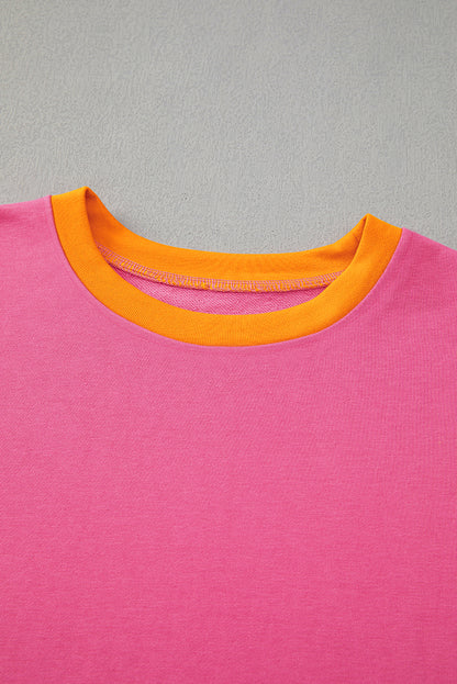 color block sweatpant set