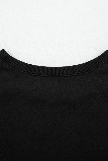 varsity sweatshirt skirt set