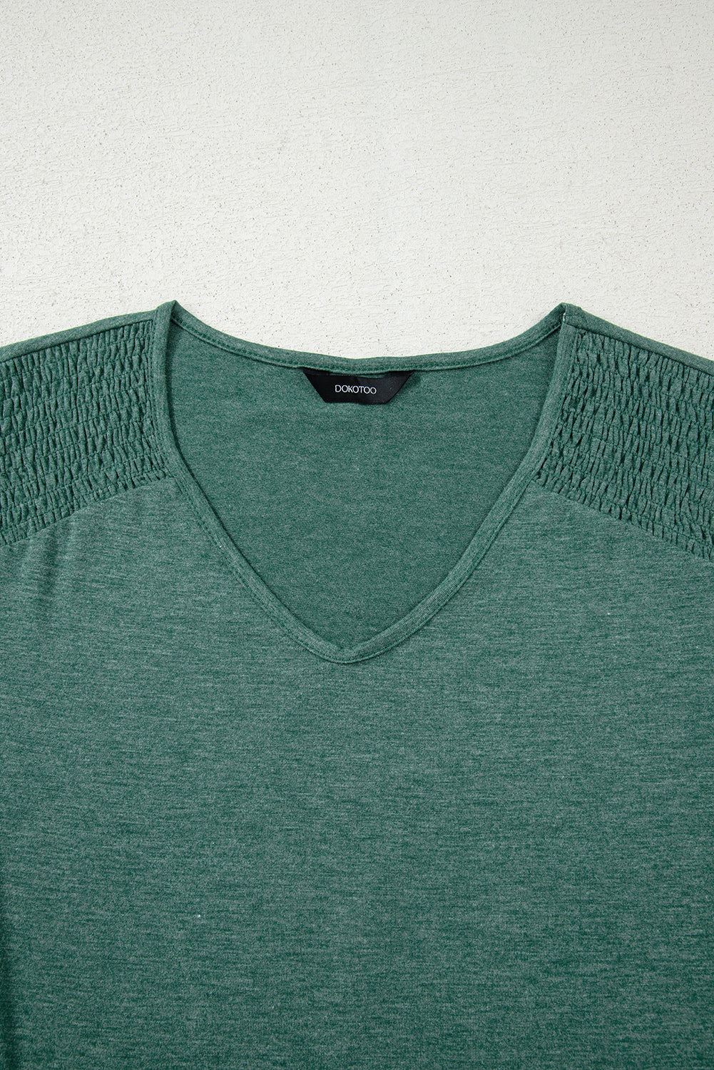 v neck long sleeve top