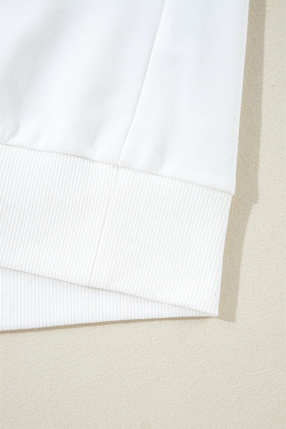 White Colorful Striped Accent Long Sleeve T Shirt