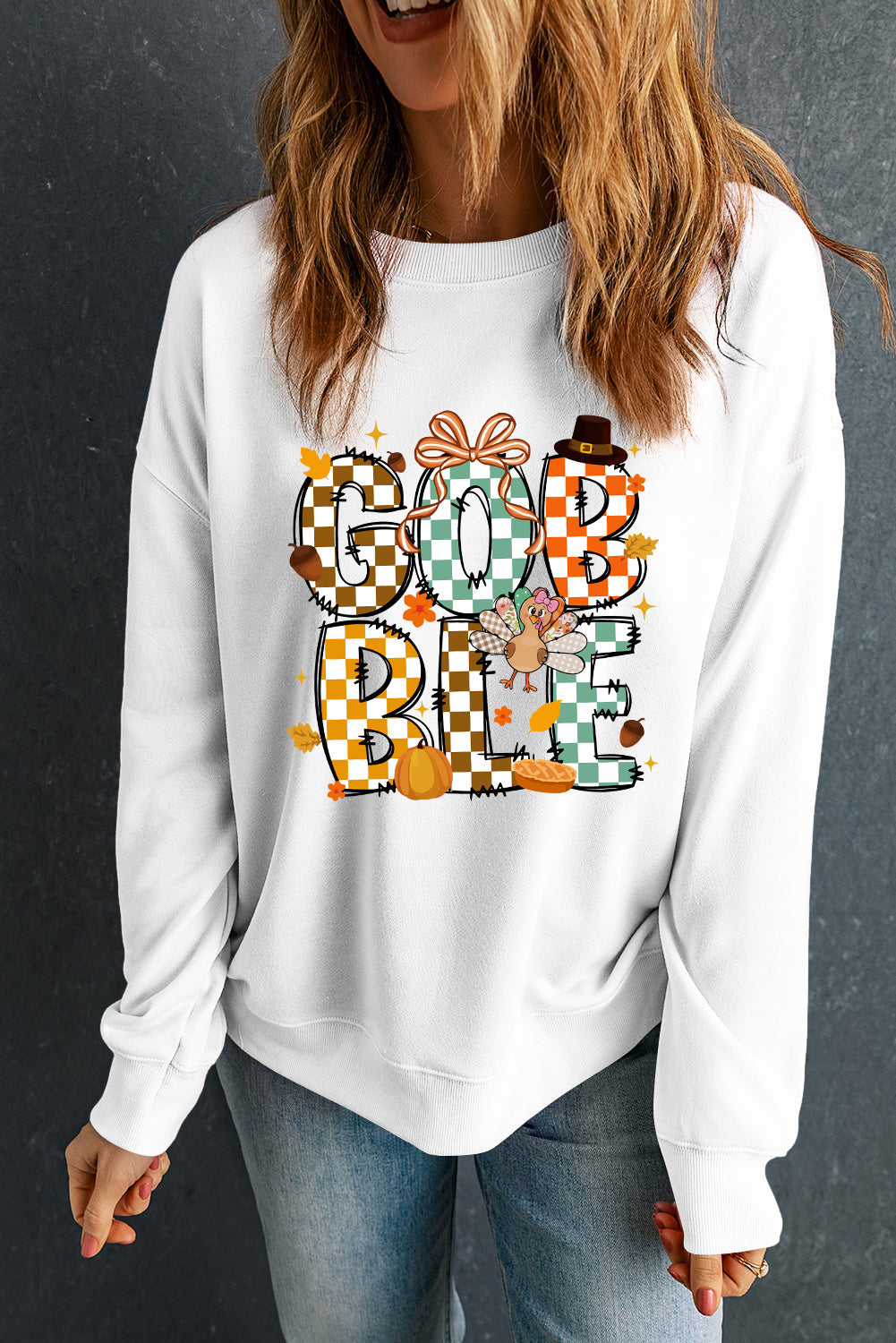 thanksgiving graphic sweatshirt