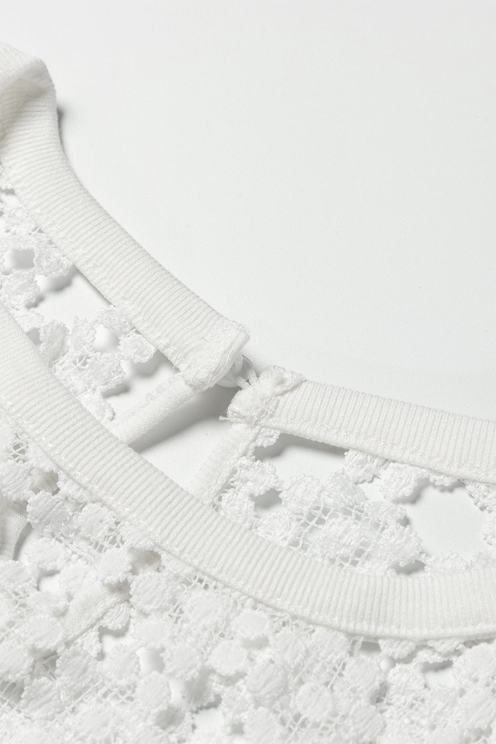 Elegant Floral Lace Hollowed Long Sleeve Blouse