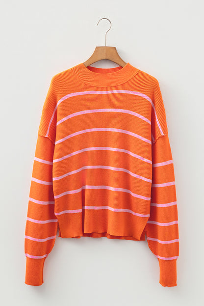 orange stripe sweater